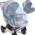 Durable Baby Stroller Mosquito Net (2 Pack) - Perfect Bug Net for Strollers, Bassinets, and Playards