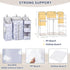 Orzbow XL Hanging Diaper Caddy Organizer, Removable 3 in 1 Diaper Stacker, Grey Cloud