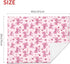 30x40 Inch Baby Blanket Pink Bow Pattern Cherry for Boy Girl Newborn Toddler Infant Nursery Throw Blankets Double Layer
