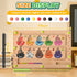 Zemobra Montessori Toys Busy Board Travel Toys for Toddlers Kids Wooden Magnetic Color and Number Maze Puzzle, Dinosaur