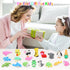 LanMa 35 pcs Animal Erasers, Desk Pets for Kids, Puzzle Erasers, Classroom Prizes, Party Favors, Easter Egg Stuffers