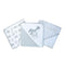 Spasilk Baby 3 Pack Soft Terry Hooded Towel Set for Newborn Boys