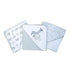 Spasilk Baby 3 Pack Soft Terry Hooded Towel Set for Newborn Boys