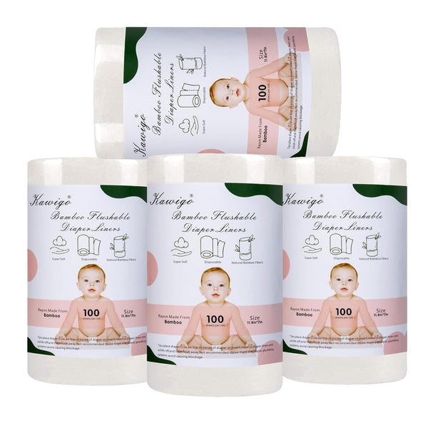 Diaper Liners Kawigo Cloth Diaper Liner for Baby Cloth Diaper Natural Soft