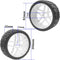 ShareGoo OD 4.09" Rubber 1/8 RC Buggy Tires and 17mm Hex Wheels Rim Compatible with Arrma Typhon Kyosho Losi VRX Redcat