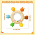 CAHILON 3-6 6-12 Teething Ring Toys Months, BPA-Free Silicone Infant Rattle Teethers for Babies Months, Baby Essentials