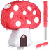 Charniol Mushroom Pinata with Stick and Blindfold, Paper, Baby Shower, Fantasy Theme Decoration
