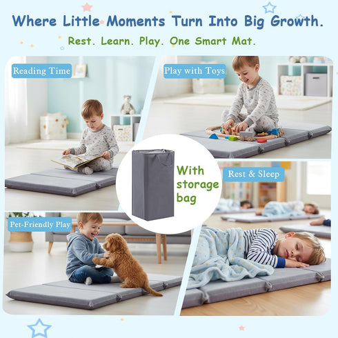Tiita Kids Nap Mat, Foldable Play Mat, Sleeping Pad