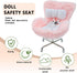 Car Seat for labubu Dolls with Air Vent Clip and Desktop Stand, Cute and Functional Car Ornament for Doll Fans