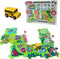 Perfect Life Ideas Perfect Life Idea School Bus Vehicle Puzzle Track Play Set - Battery