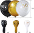 Blulu 50th Birthday Balloons for Men, 45 Pcs Black Gold White Happy 50th Birthday Decorations for Men Women Party