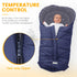 Orzbow Universal Footmuff for Stroller, Winter Warm Baby Bunting Bag, Waterproof Windproof Warm Polar Fleece Lined
