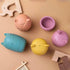 Mold Free Silicone Bath Toys, Baby Bath Toys for 6-12 Months, Non Toxic Infant Bathtub Toy, Dishwasher Safe