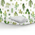 Watercolor Cactus Baby Nursing Pillow Covers for Boy Girl Green Cactus Leaves Nursery Pillowcase for Breastfeeding