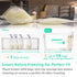 Ugotfeels 2 Breastmilk Storage Container with L Shaped Separator Boards, Dividers Will Flatten Standing Breast Milk