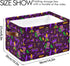 Mardi Gras Carnival Storage Basket, Collapsible Cube Organizer Bag with Handle for Baby Cloth, Pet Toy