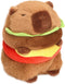 CHDBLOCK Hamburger Capybara Plush Toy - 9.5 Inch Cute Capybara Stuffed Animal,