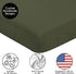 Sweet Jojo Designs Solid Dark Green Fitted Crib Sheet for Woodland Camo Collection, Baby or Toddler