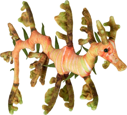 Wild Republic Living Earth Leafy Seadragon Stuffed Animal, 24 inch Plush Toy made from Recycled Water Bottles