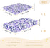 miaozhen 1 Pack 52x28 Cotton Baby Crib Sheets Soft Comfy Style Chow Chow Floral Print Purple Toddler Mattresses