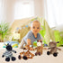 9 Set 11 Inch Zhanmai Pieces Safari Stuffed Animal Toys Plush Jungle Animal Toys Plush Includes Tiger Lion Elephant