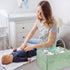 GINUMWA 2 Pack Diaper Caddy Organizer, Portable Baby Caddy Organizer with Handle, Collapsible Nursery Storage Bin