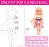 Mini 5.3 inch Doll Clothes and Accessories 6 Beach Swimsuits 3 Dresses with 2 Swimming Rings 2 Drinks 2 Hats 2 Glasses 2 Shoes
