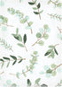 Hudson Baby Unisex Cotton Flannel Burp Cloths Bundle, Eucalyptus, One Size