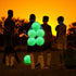 Hiboom 6 Pcs Glow in The Dark 10'' Sports Kickball Set with Dodgeball, Air Pump, 100 Glow Sticks, and Storage Bag for
