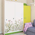 BWCXXZH Wildflower Grass Wall Decals Butterflies Stickers Dragonflies Floral Wall Murals Peel and Stick Wall Art Decor