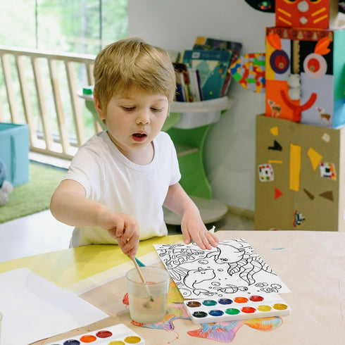 Volmop 3 Pack Paint by Numbers for Kids Ages 8-12 - 10 * 8" Color by Number Framed Canvas with Paints
