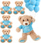 Lenwen 5 Pcs Cute Plush Toy Baby Shower Bear Stuffed Decorations, 14 Inch Stuffed Bear Plush Dolls in Bulk for Boys