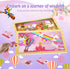 Wooden Puzzles Toys for Kids Ages 3-5, Set of 4 Packs with 20-Piece Unicorn Mermaid Princess Jigsaw Puzzles,
