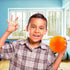 Botabee - 6 Inch Mini Rubber Basketball Set of 2 for Kids - Lightweight Soft Indoor/Outdoor Toddler Balls (Orange)