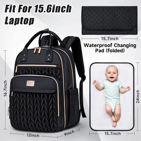 Tealari Backpack,Stylish Backpacks Diaper Bag Baby Diaper Bag,Waterproof Travel Diaper Baby Bags with Changing