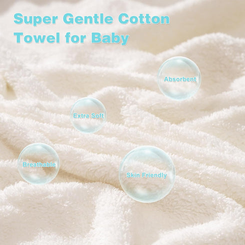 URSEORY 2 Pack 31 31 inch Hooded Baby Towels, Ultra Soft Bath Towels with Hood for Boys, Girls, Toddler, Infant, Kids