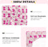 SDMKA 27x39 Inch Pink Bows Crib Sheets for Boys Girls - Portable Microfiber Fitted Crib Sheet for Playard and Mini Crib
