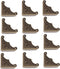 dophee Antique Brass Box Corner Covers, Decorative Protectors for Jewelry Box, Chest, Table, 1.53"x1.53"x1.97"(12-Pack)