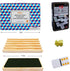 Set 8 12 91 2-8 (D12 8 Mexican Train Dominoes with Wooden Holders | Double Dominoes with Color-Coded Tiles & Hub |