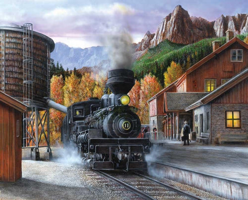 Springbok's Mountain Express - 1000 Piece Jigsaw Puzzle, Made in USA