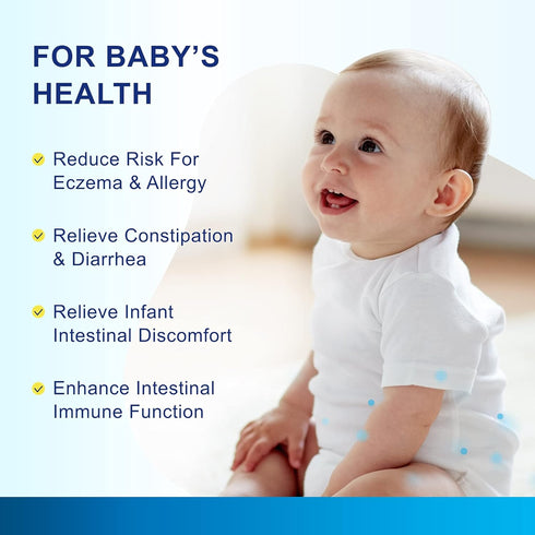 Life-Space Probiotic Powder for Baby, 60 Grams, 7.5 Billion CFU & Multi Strain, Supports Digestive Health & Immunity