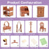 Dollhouse Furniture Set for Kids Toys Miniature Doll House Accessories Pretend Play Toys for Boys Girls & Toddlers Age 3+ with Bedroom