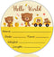 CLHHM Baby Announcement Sign with Name & Stats - Hello World Newborn Hospital