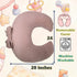 ZHIXUHZ Nursing Pillow, U-Shaped Breastfeeding Support Cushion for Bottle & Breast Feeding (Pink)