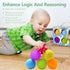 Baby Sensory Toy - Infant Squeeze Ball Texture Multi Massage Soft Balls Set, 6 Pieces
