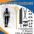 ?Assembled? T13 Action Figure Set, Giant Sword Titan 13 Robot Action Figure 3D Printed robo 13 Action Fidget Toys Figure Articulated, Dummy13, T13 for Collectors Desktop Decorations (Golden-Black)