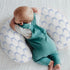 Blue Bows Ribbon Baby Nursing Pillow Covers for Boy Girl Pastel Blue Ribbons Nursing Pillow Slipcovers