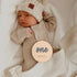 cephira Set 1-12, Monthly Baby Milestone and First Holiday Signs, Wooden Baby Months Disc Hello World Newborn