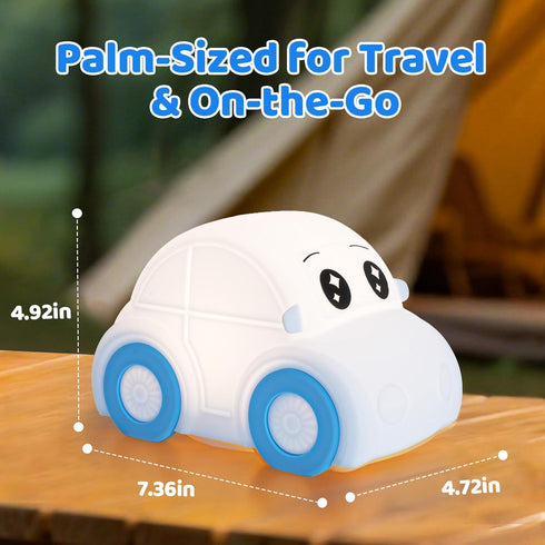 GAGBC Dimmable+1800mAh Cute Baby Toddler Car Kids Night Light for Kids, Rechargeable+Timer+Portable+Silicone+Squishy