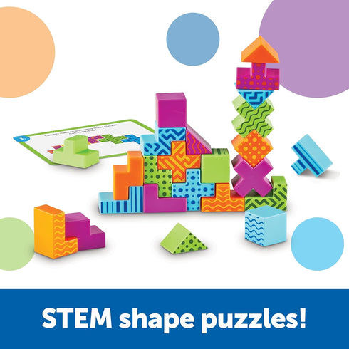Learning Resources STEM Explorers Brainometry - 34 Pieces STEM Toys for Kids Ages 5+, Brain Teaser Games